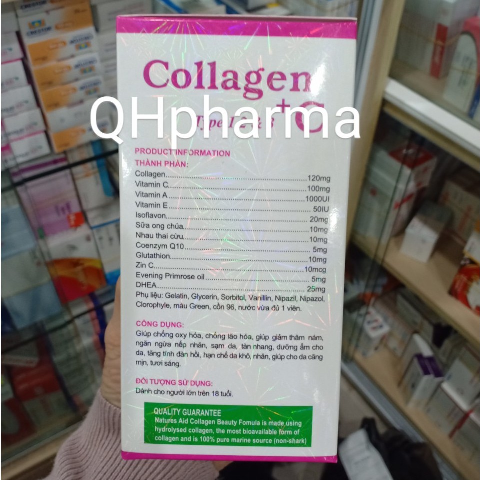 Viên uống COLLAGEN +C Type 1,2,3 giúp đẹp da,giảm sạm nám,lão hóa da | BigBuy360 - bigbuy360.vn