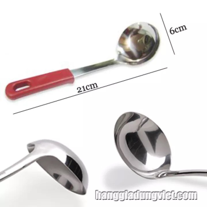 Vá cán đỏ múc trân châu - Vá Múc Trân Châu / Múc Thạch Loại 1 Cán Đỏ -Vá múc canh