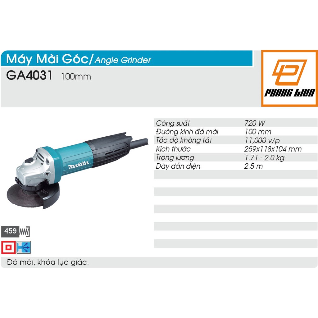 Máy Mài Góc Makita GA4031  - Hàng Chính Hãng