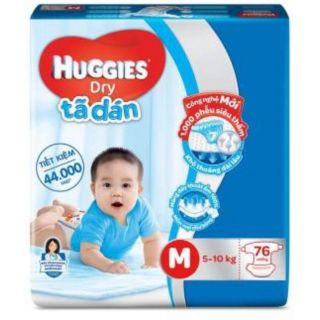 Tã dán Huggies size M76/L68/XL62/XXL56