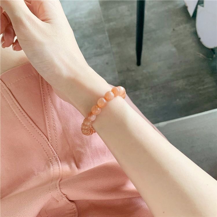 Vòng đeo tay MANYUE thiết kế chuỗi hạt đá nhân tạo thời trang xinh xắn dành cho nữ