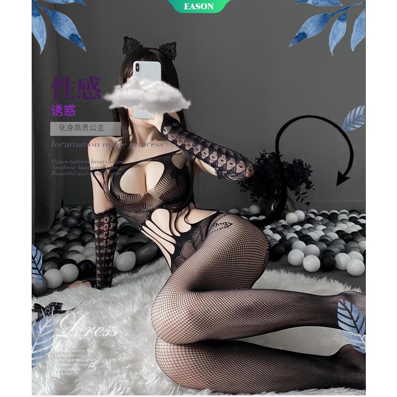 Bộ Đồ Lót Lưới Xuyên Thấu Gợi Cảm Cho Nữ Sex Porno Babydoll-WT329