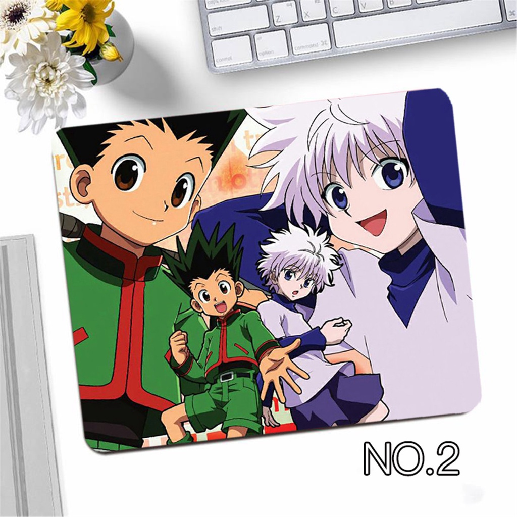 Miếng Lót Chuột 26x21 cm Chống Trượt Họa Tiết Anime Hunter x Hunter