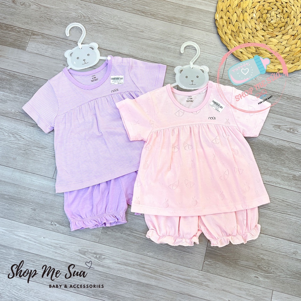 NOUS bộ cộc cài vai chất liệu petit cho bé từ 12M-24M