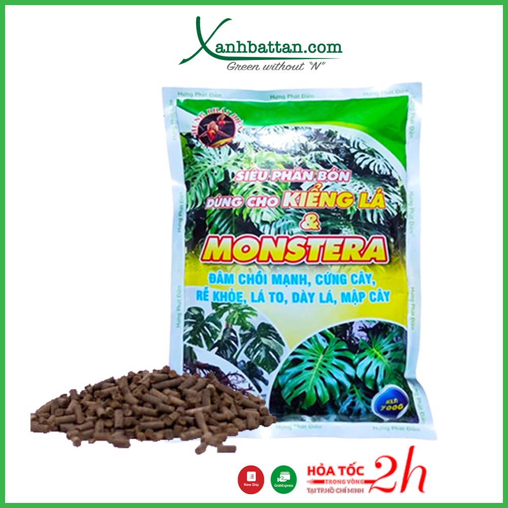 Phân Bón Cho Kiểng Lá Monstera Dưỡng Lá, Mập Thân, Rễ Khỏe Gói 700 Gram