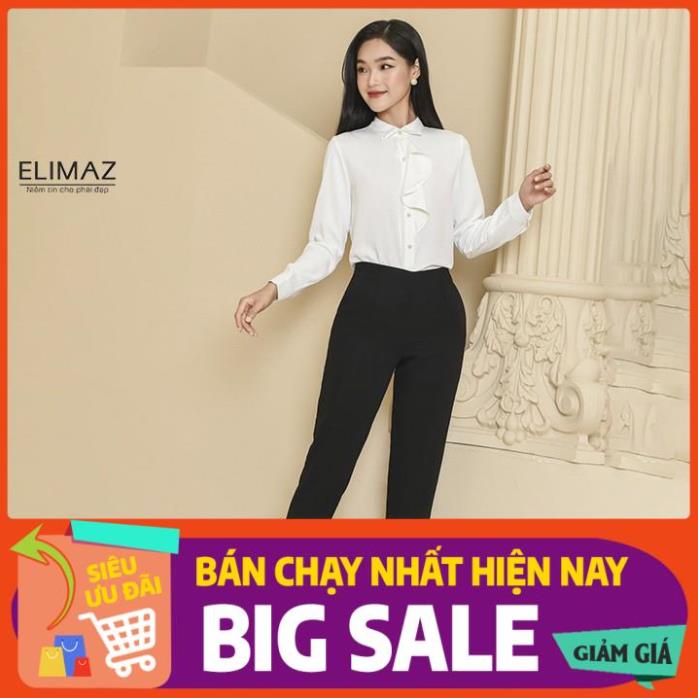 Quần tây âu công sở nữ lưng cao Elimaz, khoá sườn chất vải dày dặn co giãn không bai xù Q2000