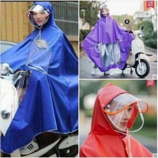 Áo mưa phản quang có kính che mặt