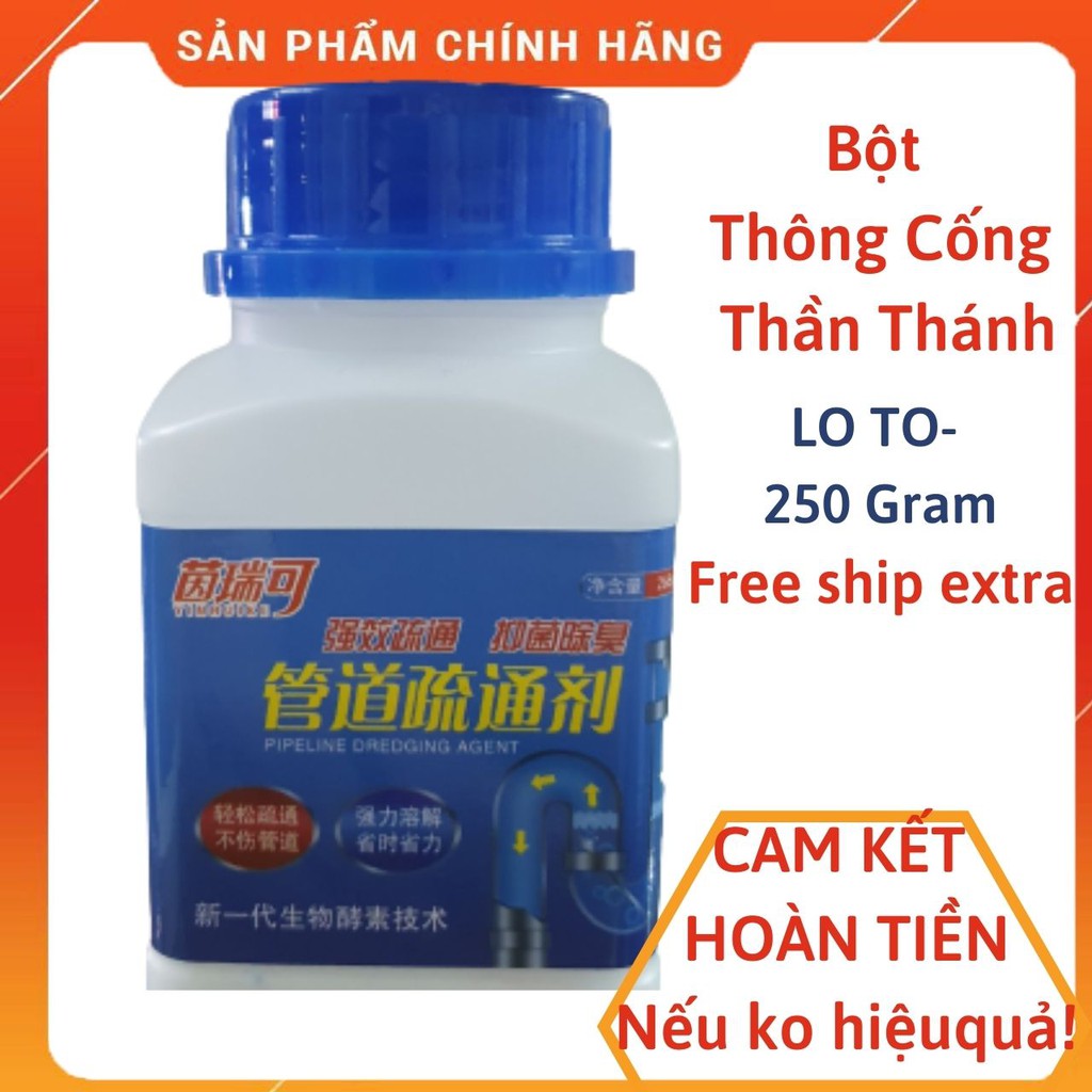 [CÓ SẴN-HOÀN $$ NẾU KO HIỆU QUẢ] Bột Thông Cống Cực Mạnh Lọ To, Thông Bồn Cầu, Lavabo Cam Kết Hoàn Tiền Nếu Ko Hiệu Quả!