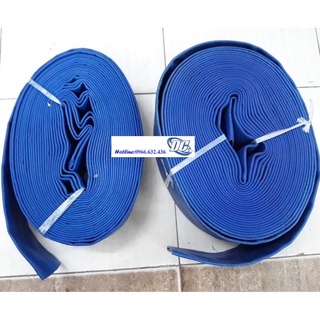 Ống bơm nước vải bạt đúc phi 50 cho bơm chìm tõm - dài 15m