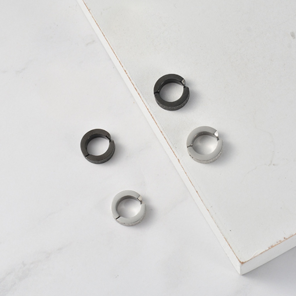 Khuyên tai kẹp không cần bấm lỗ, khuyên tai nam nữ đính đá zircon lấp lánh cao cấp