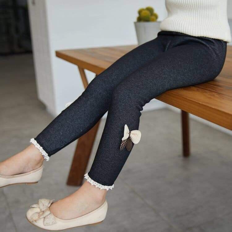 Quần legging giả bò lót lông bên trong cho bé giá sỉ rẻ