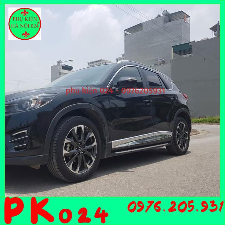 [Mazda CX-5 2014-2017] Bộ Nẹp Viền Cong Kính, Chân Kính Inox Dành Cho Xe Ô Tô Mazda CX-5 2014-2017