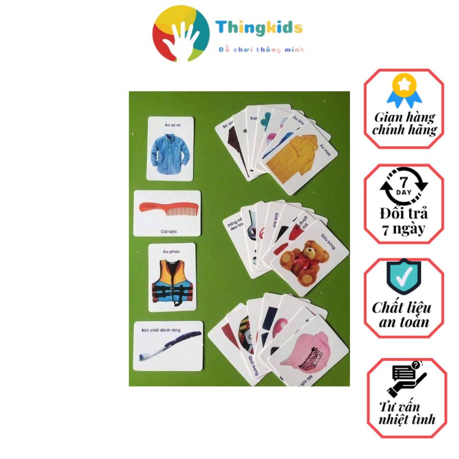 Thẻ Học Thông Minh 16 Chủ Đề 416 Hình Ảnh Sinh Động, Có Tiếng Anh - Việt - Thingkids