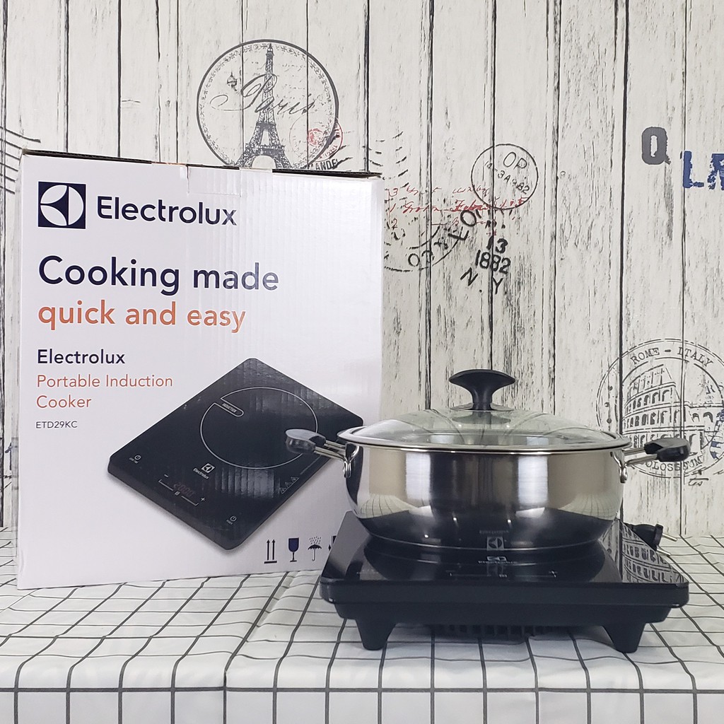 Bếp từ Electrolux ETD29KC/ETD29MKC/ETD29PKB công suất 2000w tặng nồi lẩu đi kèm