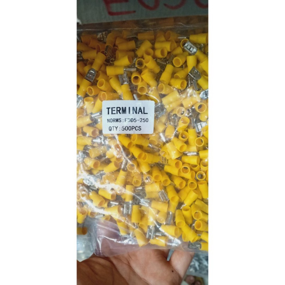 Đầu cos gài 6.3, đầu cos chữ T, đầu cốt gài FDD1.25-250