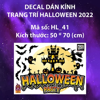 DECAL TRANG TRÍ HALLOWEEN COMBO SỐ 12