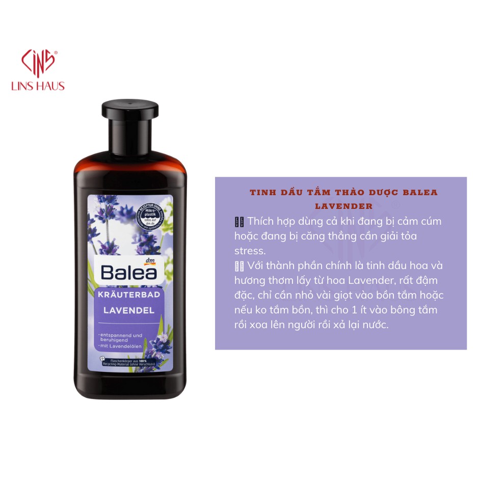 Tinh dầu tắm thảo dược Balea lavender 500ml | BigBuy360 - bigbuy360.vn