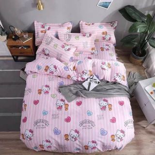 Set vỏ chăn, ga chun, 2 vỏ gối, 1 vỏ gối ôm