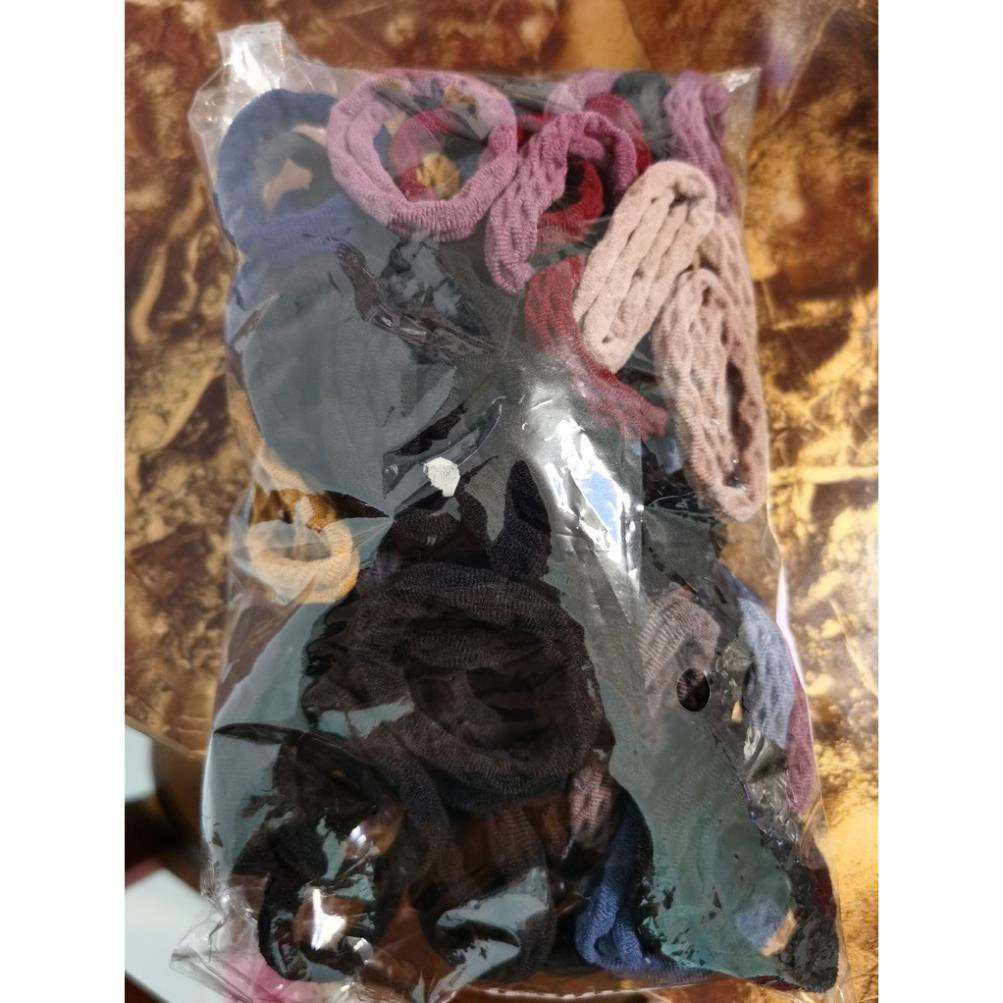 Dây Buộc Tóc SOLANO Chun Buộc Tóc Nỉ Co Giãn Nhiều Màu Phong Cách Đơn Giản FAH-001244 (Giao Màu Ngẫu Nhiên)