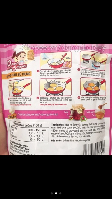 Bột bánh rán pha sẵn