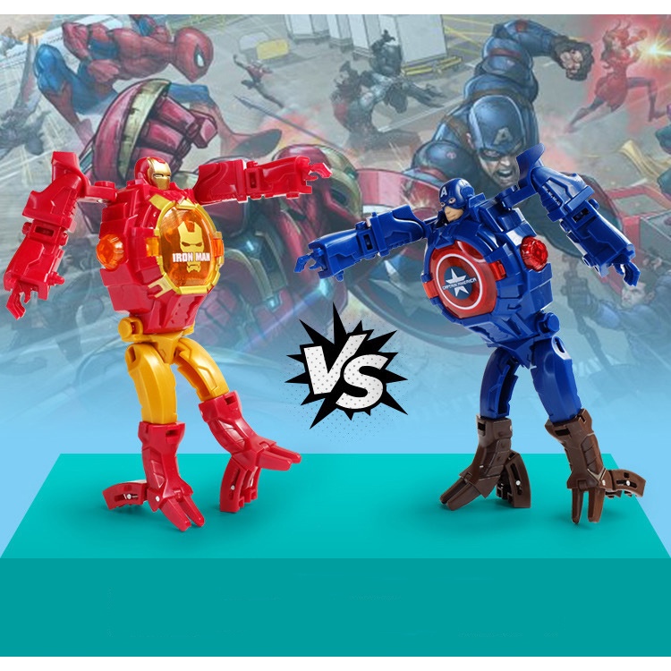 Đồng Hồ Biến Hình Các Nhân Vật Siêu Anh Hùng Có Đèn Chiếu Sáng 21 Hình Ảnh Cho Bé Trai