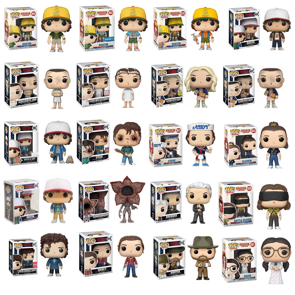 Funko Stranger Things POP TV Dustin Steve Eleven 11 Demogorgon Brenner Nancy Robin Suzie Eddie Max W