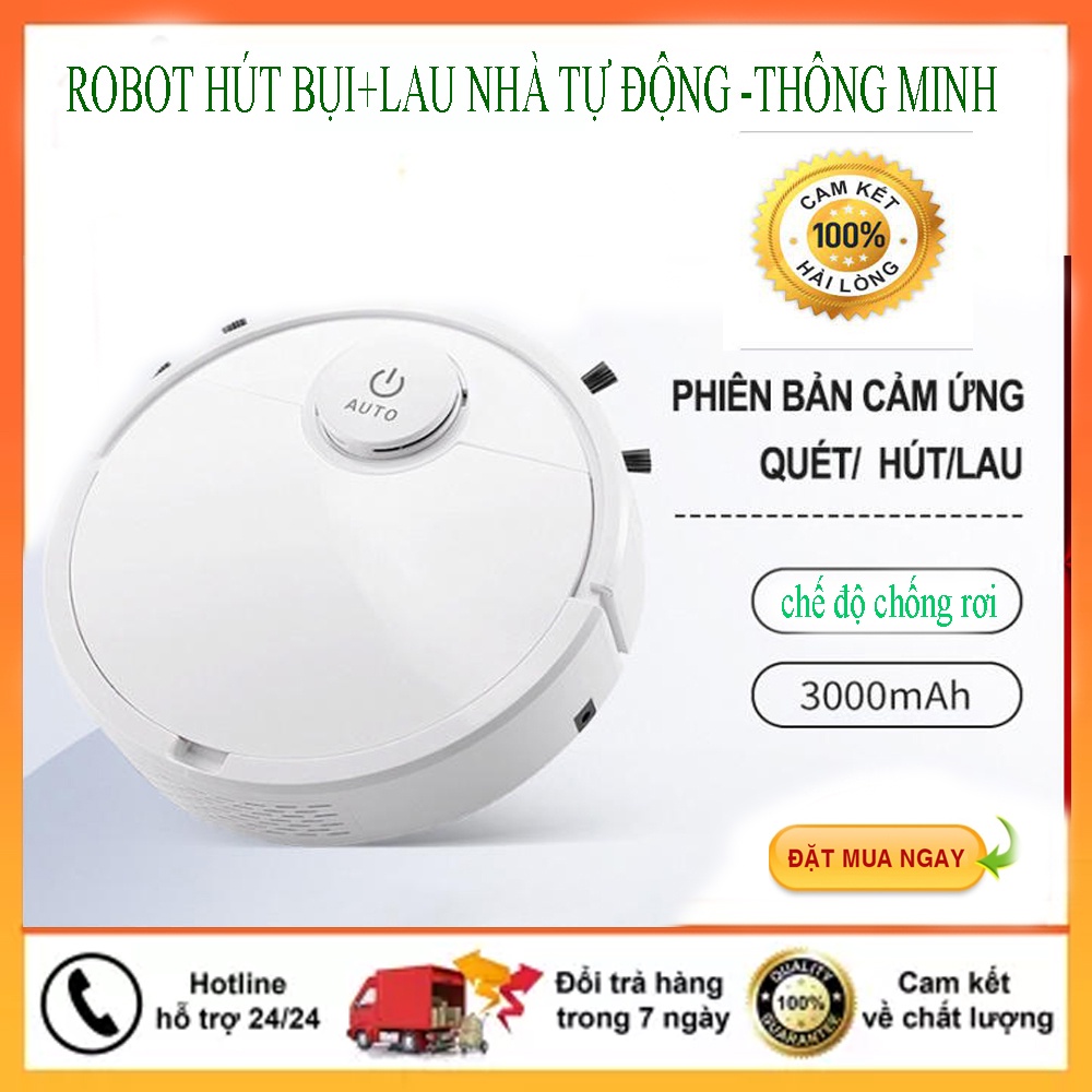 ROBOT Hút Bụi Lau Nhà Tự Động ES 300 ,ROBOT Hút Bụi Lau Nhà,Hút Sạch Bụi Bẩn, Tóc Rụng, Lông Động Vật ,