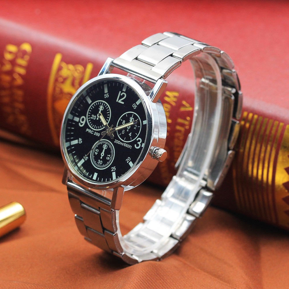 Đồng hồ nam cao cấp dây đeo kim loại lịch lãm DH100