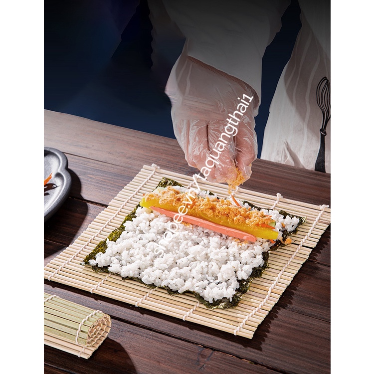 Mành Tre Cuộn Kimbap Sushi Rong Biển Hàn Quốc, Chiếu Cuốn Cơm Coopmart Không Hóa Chất Bền Chặt Có Thể Tái Sử Dụng
