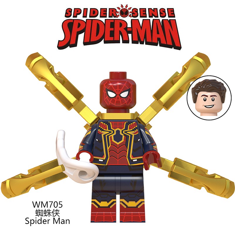 Bộ đồ chơi lego lắp ghép hình nhân vật siêu anh hùng Marvel Spiderman