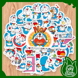 [Bộ 40 Sticker] Hình Dán Sticker Doraemon | Dán Nón Bảo Hiểm, Điện Thoại, Laptop, Bình Nước
