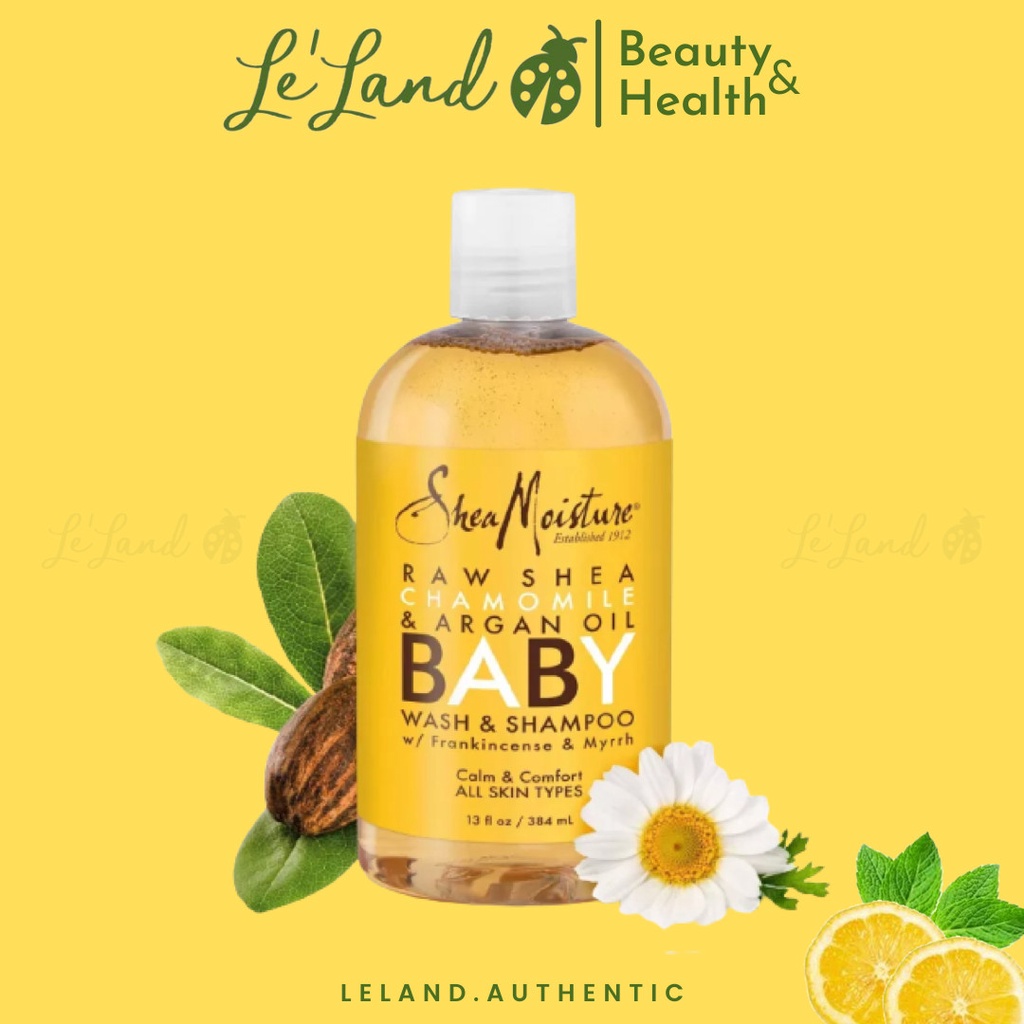Bill US - Xà phòng cho bé yêu Sheamoisture Shea Moisture Raw Shea Chamomile Argan Oil Baby