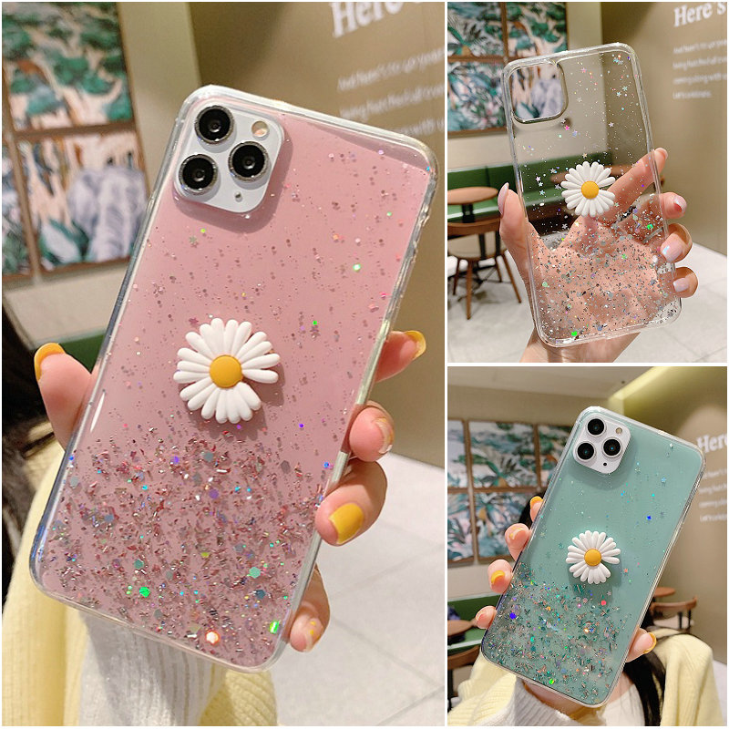 Ốp điện thoại cho Huawei Y6 Y7 Pro 2018 Y9 Prime 2019 Honor 7A P20 P30 Pro Lite Nova 2i 3 3i 7i 3e 5T 7S 7C 8X Y9s Clear Starry Sky Sequin Glitter Soft Case Cover
