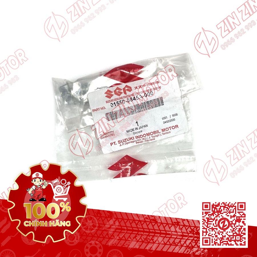 Ốc bắt ghi đông - chảng ba trên Satria F150 Fi Raider R150 Fi 01550-0845A-000 chính hãng Suzuki