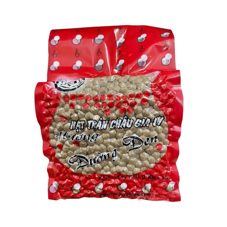 Trân Châu Gia uy Hương Đường Đen gói 2kg hút chân không loại ngon sản xuất tại Việt Nam