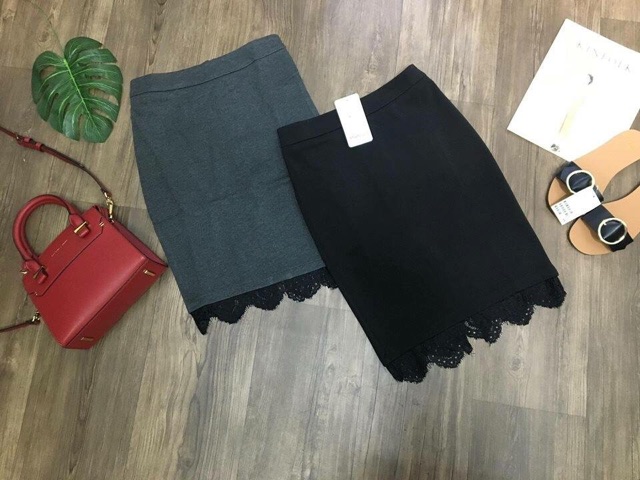 [NEW] Chân váy bút chì xẻ sau phối ren thời trang | BigBuy360 - bigbuy360.vn
