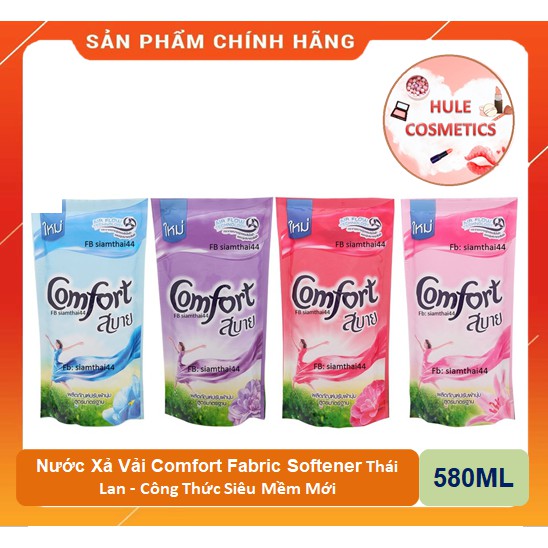 Nước Xả Vải Comfort Fabric Softener 580ml Thái Lan - Công Thức Siêu Mềm Mới HuLe