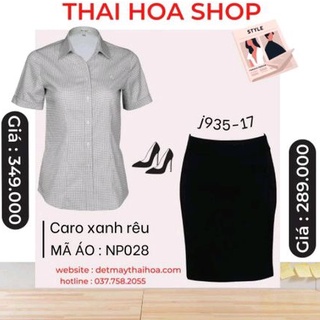 (CÓ SẴN)Chân váy bút chì Thái Hòa màu đen.