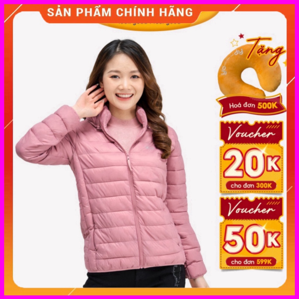 Áo phao nữ YODY có mũ siêu nhẹ siêu gọn giữ ấm tốt