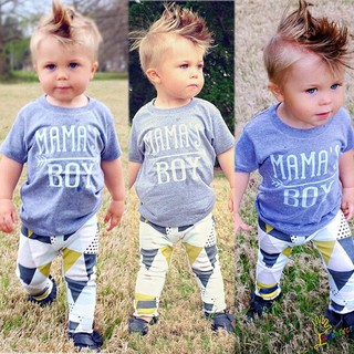 ❤XZQ-2Pcs Newborn Infant Kids Baby Boy Summer Clothes T-shirt Tops+Pants Outfits Set