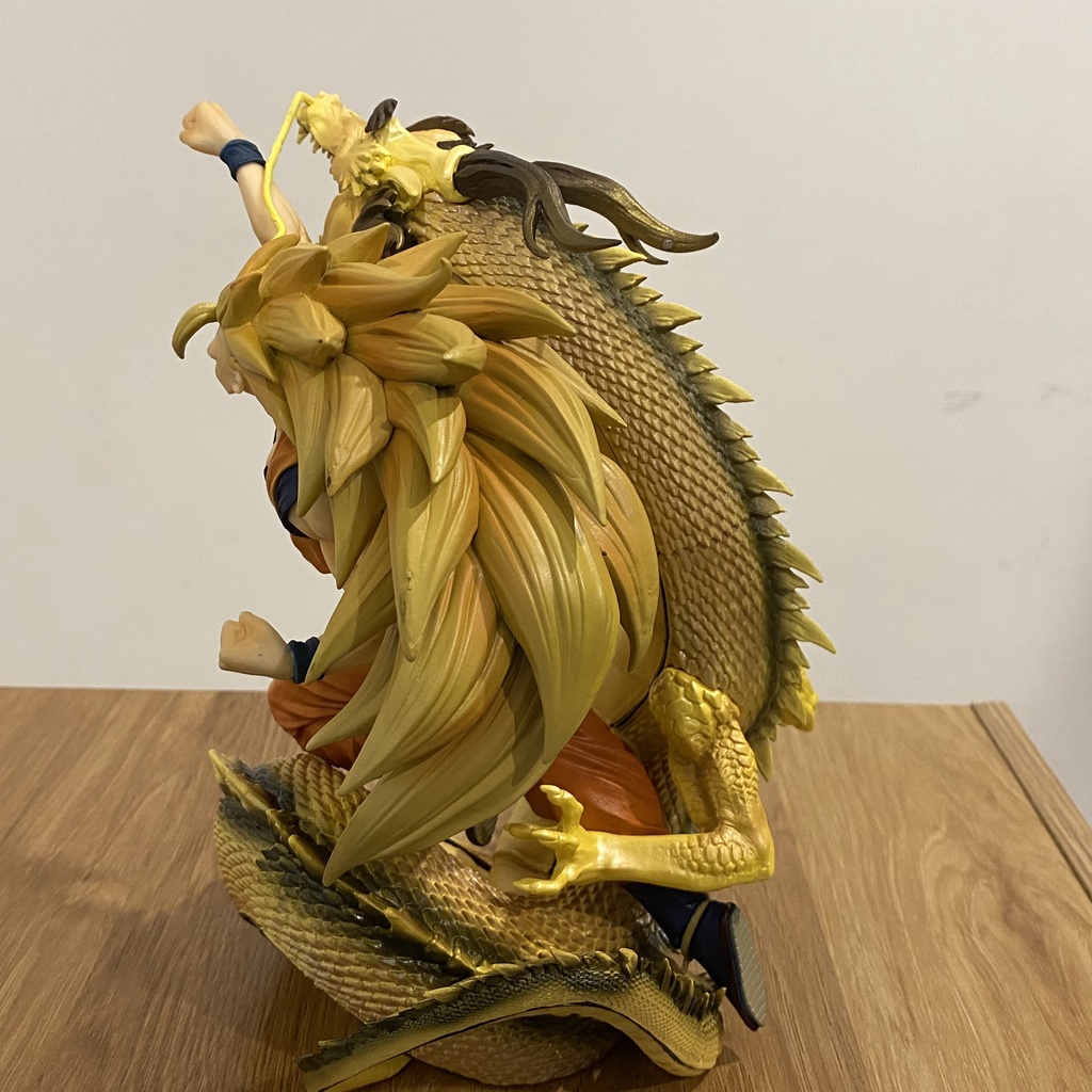 Mô hình songoku SSJ3 Rồng Vàng 21cm siêu chất - Mô hình dragonball chất lượng cao