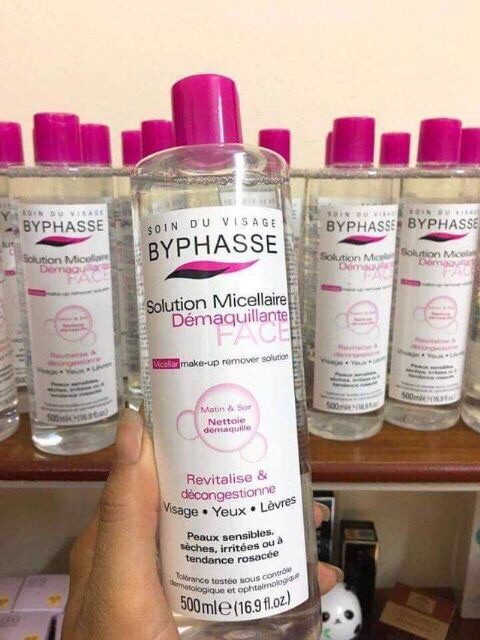 Nước tẩy trang Byphasse Solution Micellaire Face 500ml