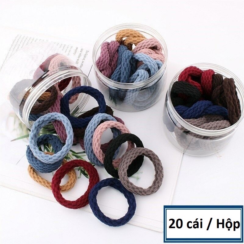 10/20Chiếc Dây Buộc Tóc Nữ Cao Cấp Phong Cách Hàn Quốc Co Dãn Tốt Nhiều Màu sắc