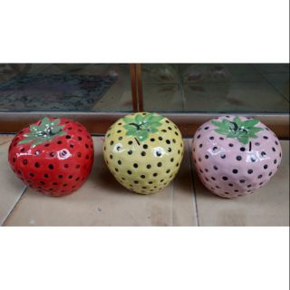 Quả dâu tây sứ tiết kiệm tiền bát tràng R=20cm