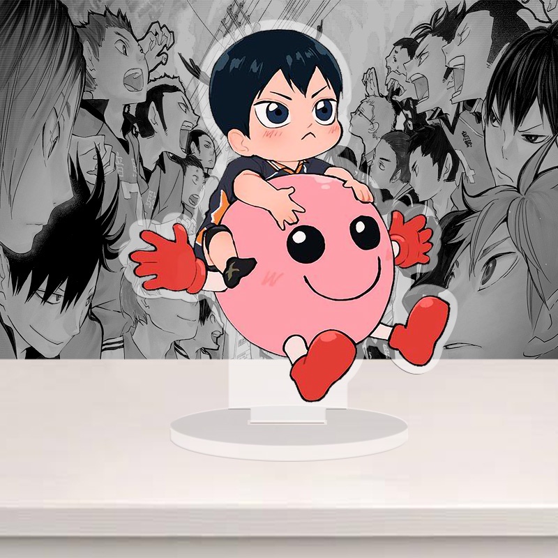 Standee Haikyuu, mô hình anime Thiếu niên bóng chuyền chibi siêu dễ thương