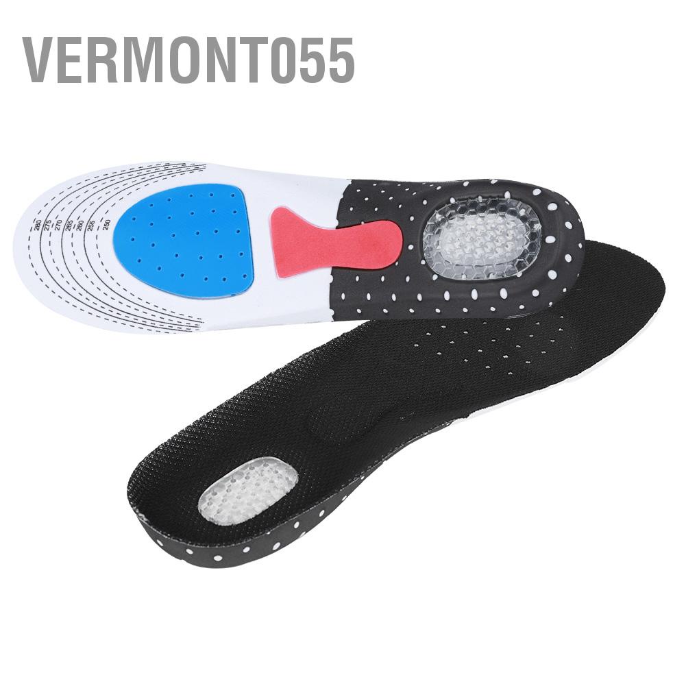 Vermont055 2 cặp Thể thao Vòm hỗ trợ Tấm lót chân Giảm đau chống sốc (255-280)