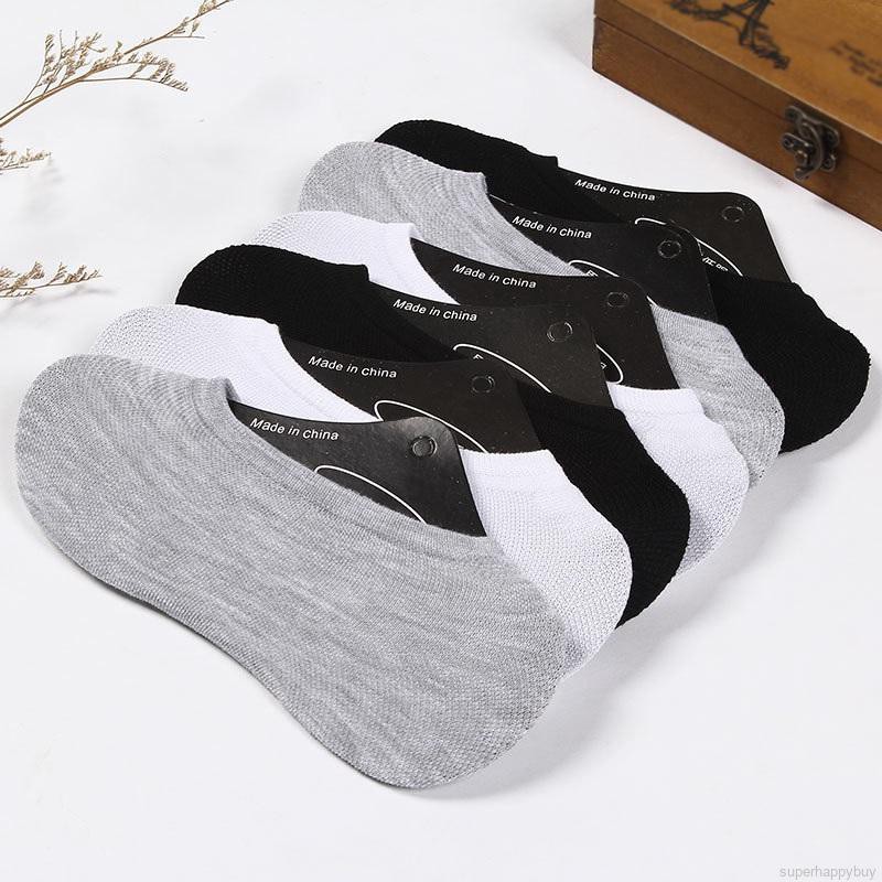 Tất cotton mỏng chống trượt thời trang cho nam