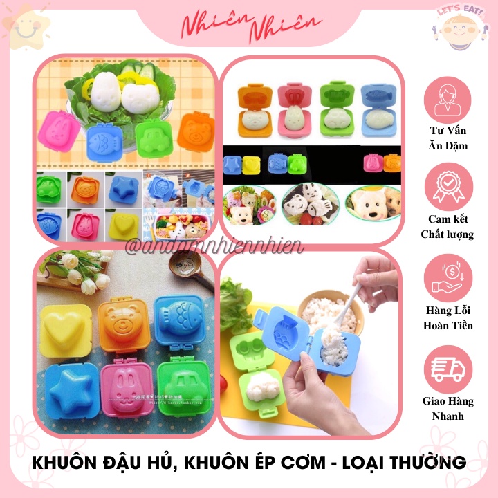 Khuôn cơm, đậu hủ non, ép trứng cho bé Hàng Thường