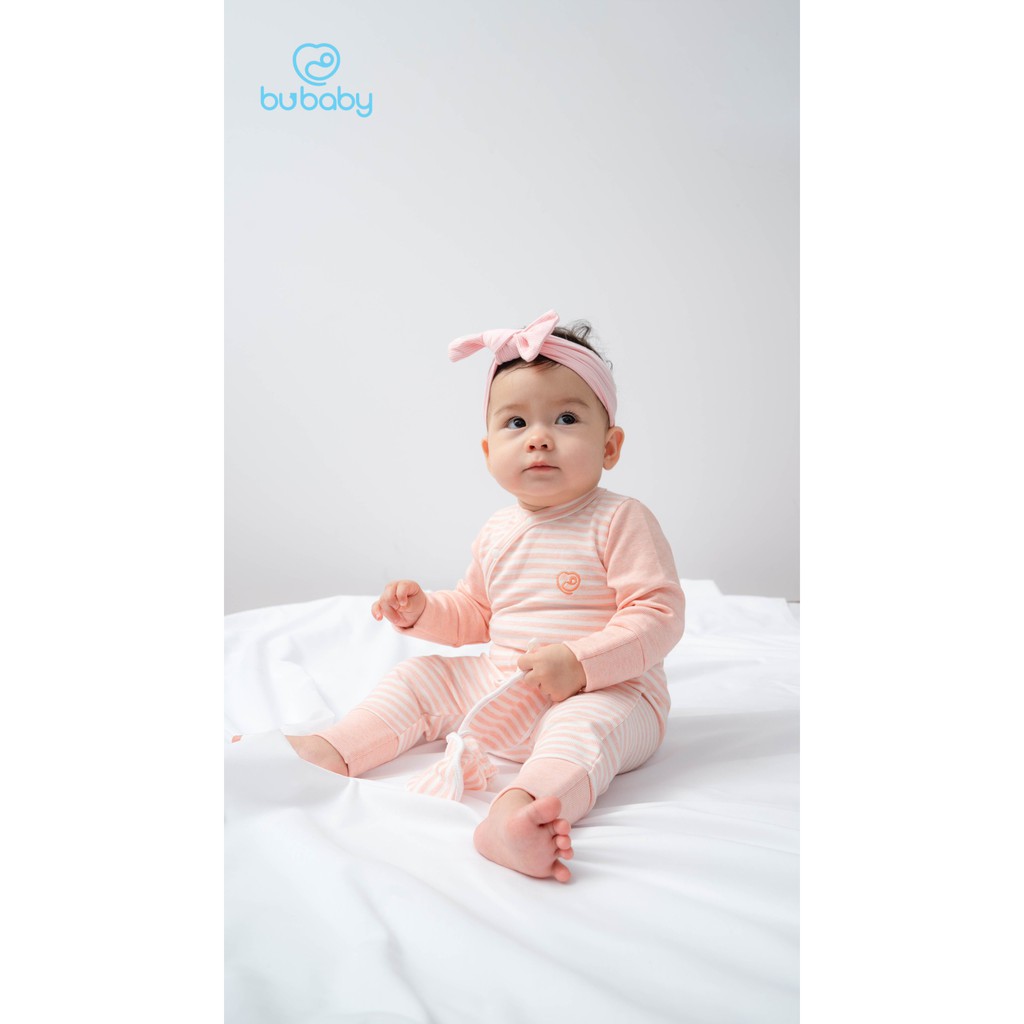 Set body cài lệch kèm quần dài cotton sợi tre BU