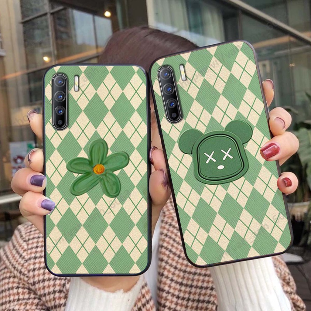 Ốp lưng Oppo Reno3 / Reno3 Pro / Reno 3 in hình hoa, gấu rich bear nghệ thuật, thời trang